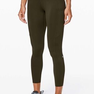 Lululemon Fast and Free Tight II 25" *Non-Reflective Nulux
Dark Olive